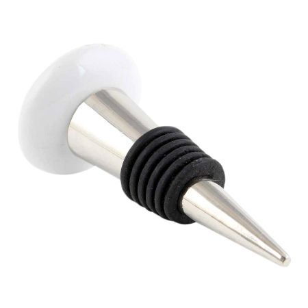 Orange Kangaroo Ceramic Flat Wine Bottle Stopper